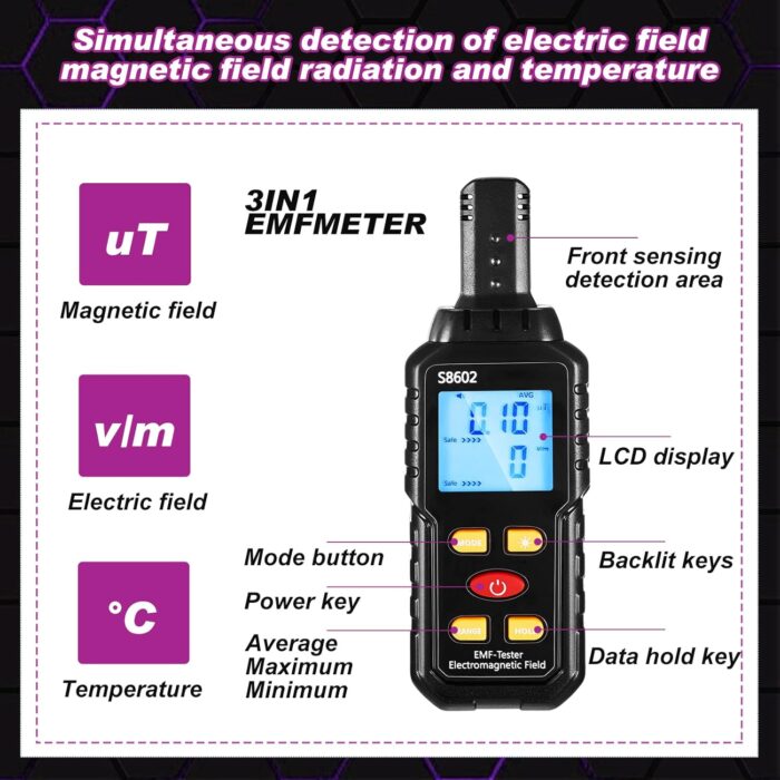 Dunzy 9 Pcs Ghost Hunting Equipment Kit with Emf Meter, Ghost Hunting Research Box, Voice Recorders, Flashlight, Speaker, Motion Light up Cat Balls and Radio - Image 3