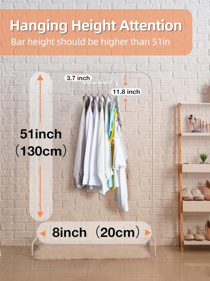 HOUSE DAY White Magic Plastic Hangers Space Saving Organizers and Storage Clothes Hanger Multi Hangers Sturdy Wardrobe Closet for Heavy Clothes, Dorm Room Bedroom Home RV Car Camper Essentials 20 Pack - Image 7