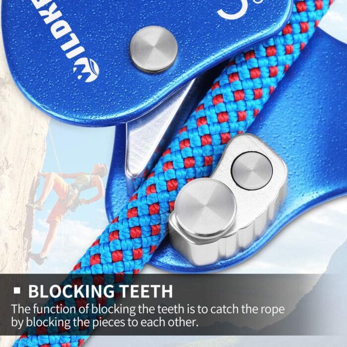 Climbing Ascender Fall Protection Belay Device Climbing Rope Grab for Rock Climbing Mountaineering Tree Arborist Expedition Caving Rescue Aerial Work - Image 7