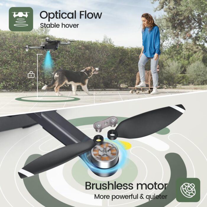 Holy Stone GPS Drone with 4K Camera for Adults, HS175D RC Quadcopter with Auto Return, Follow Me, Brushless Motor, Circle Fly, Waypoint Fly, Altitude Hold, Headless Mode, 46 Mins Long Flight - Image 7