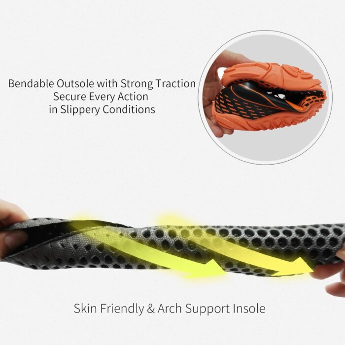 Queday Water Shoes for Women Men Quick Dry Barefoot Shoes Athletic Lightweight Sports Aqua Socks Outdoor Swim Fishing Hiking Diving Surf Walking Kayaking - Image 3