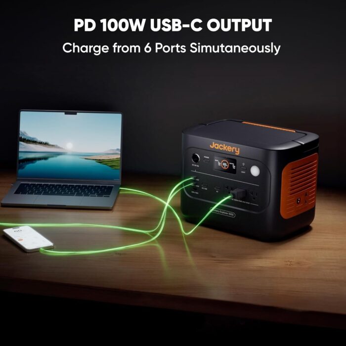 Jackery Explorer 1000 v2 Portable Power Station,1070Wh LiFePO4 Battery,1500W AC/100W USB-C Output, 1 Hr Fast Charge, Solar Generator for Camping,Emergency, RV, Off-Grid Living(Solar Panel Optional) - Image 9