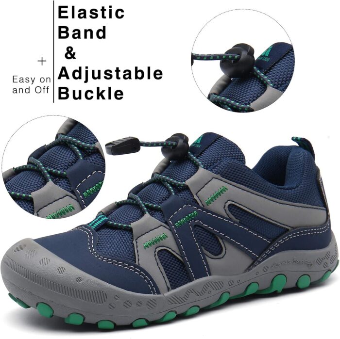 Mishansha Kids Hiking Boots Toddler Girls Boys Hiking Shoes Water-Resistant Anti-Collision Non-Slip Athletic Outdoor Trekking Boots - Image 5