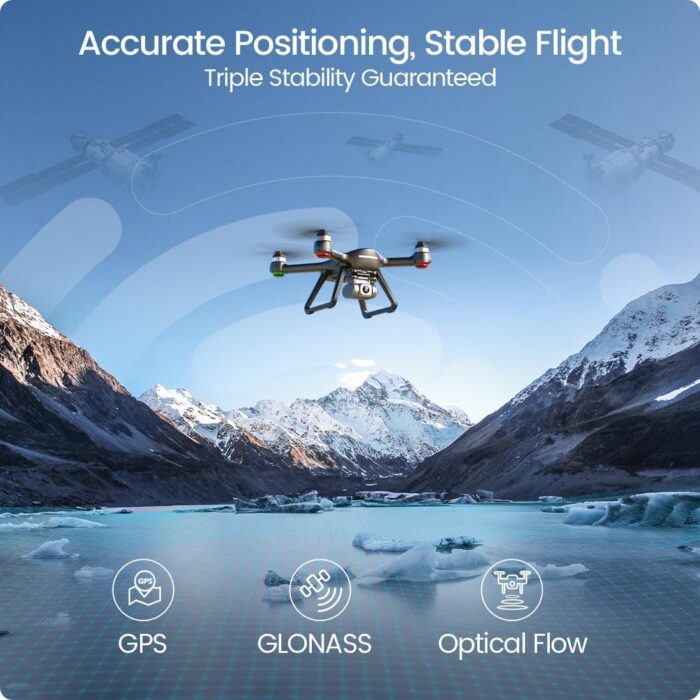 Holy Stone HS700E 4K UHD Drone with EIS Anti Shake 130 FOV Camera for Adults, GPS Quadcopter with 5GHz FPV Transmission, Brushless Motor, Easy Auto Return Home, Follow Me and Outdoor Carrying Case - Image 5