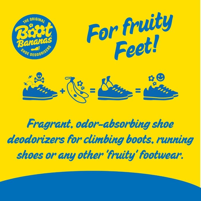 Boot Bananas Original Shoe Deodorizer | Long-Lasting, Reusable Sports Shoe Deodorizer Odor Neutralizer & Air Purifier | Eco-Conscious | Lasts 6 to 12 Months | 1 Pair - Image 2