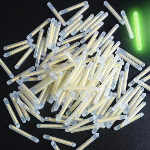 100Pcs 3mm Yellow Fishing Float Light Stick Fluorescent Lightstick Fluorescent Dark Glow Sticks Fishing Float Accessories Corks, Floats Terminal Tackle and Accessories, Fishing Corks, Floats