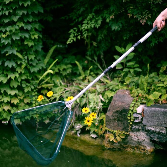 RESTCLOUD Fishing Landing Net with Telescoping Pole Handle, Fishing net Freshwater for Kids Men Women, Extend to 40-63 Inches - Image 5