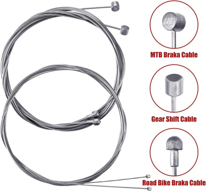 Boao Universal Bicycle Transmission Line Bicycle Shift Derailleur Cable and Brake Cable Kit for Mountain Road Bike Repair - Image 2
