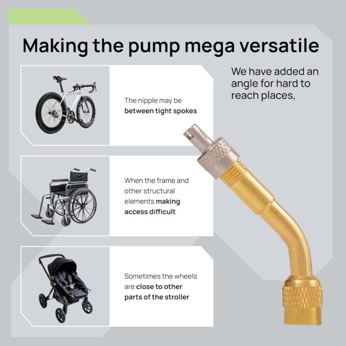 Bike Pump Floor, Advanced Bike Tire Inflator, Bicycle Hand Air Pump with Dual Presta and Schrader Valves, Handheld Bike Pump, Suitable for Road and Mountain Bikes, Baby Stroller, Balls - Image 5