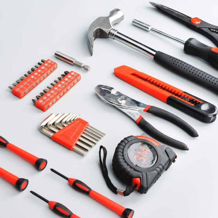 39-Piece Household Tools Kit - Small Basic Home Tool Set with Plastic Toolbox - Great for College Students, Household Use & More - Image 6