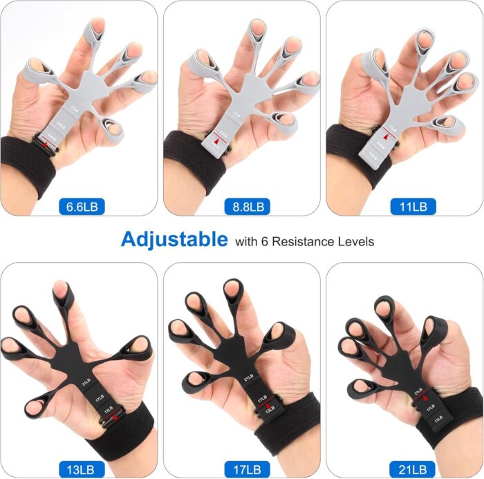 Grip Strength Trainer - Double-Sided Finger Exerciser and Hand Strengthener for Hand Therapy, Rock Climbing - Relieve Pain for Arthritis, Carpal Tunnel - Image 4