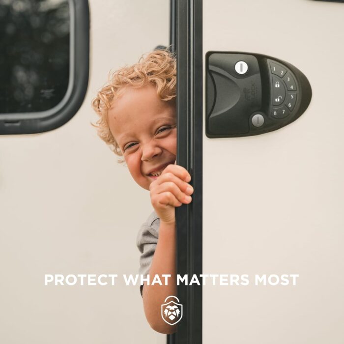 RVLOCK V4 RV Door Lock Keyless Entry with Remote, Secure and Convenient Camper Latch Replacement, Durable RV Door Lock Replacement for Trailers with Patented Security Technology - Image 4