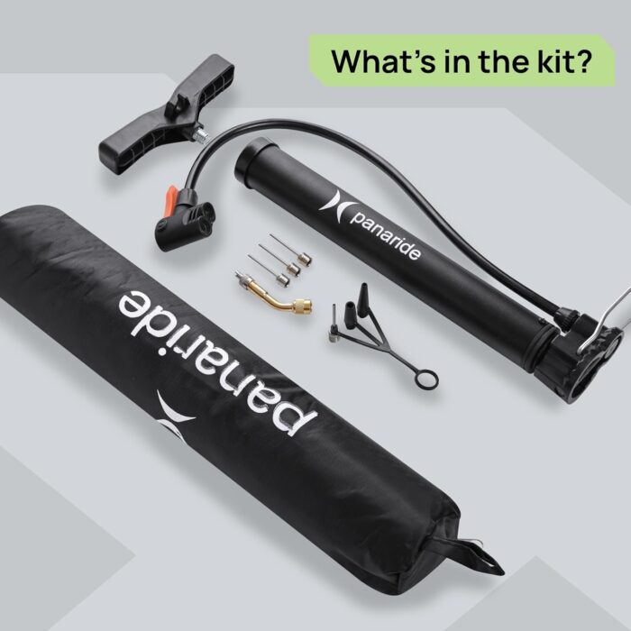 Bike Pump Floor, Advanced Bike Tire Inflator, Bicycle Hand Air Pump with Dual Presta and Schrader Valves, Handheld Bike Pump, Suitable for Road and Mountain Bikes, Baby Stroller, Balls - Image 6
