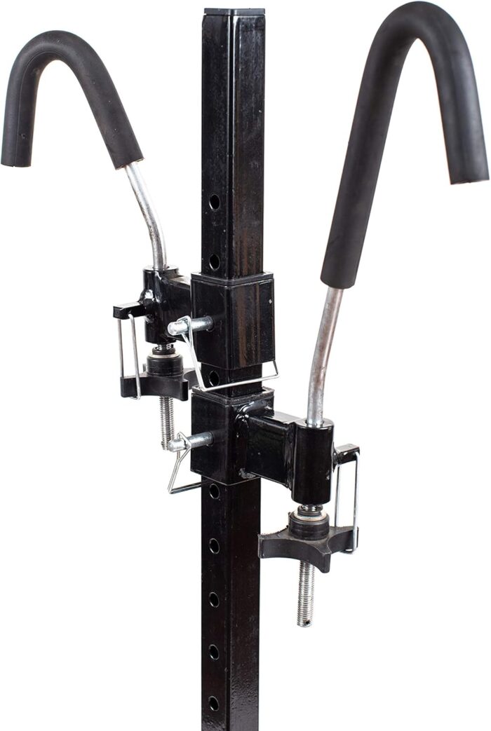 MaxxHaul 50027 Hitch Mount Bike Rack Platform - Style 2-Bike Rack for Cars Trucks SUVs Minivans with Hitch Tightener, Great For E-bikes With Standard Width Tires - Image 3