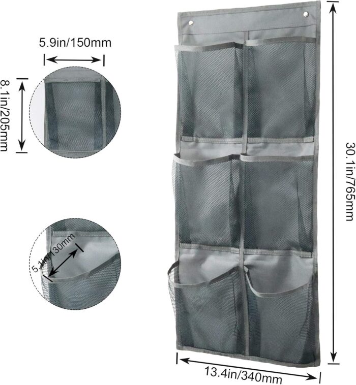 Wall Mounted Shoes Rack 2Pack/Can Store 6Pairs of Sneakers,with Sticky Hanging Mounts, Shoes Holder Storage Organizer Shelf,Door Shoe Hangers (SM06-Gray-2) - Image 2