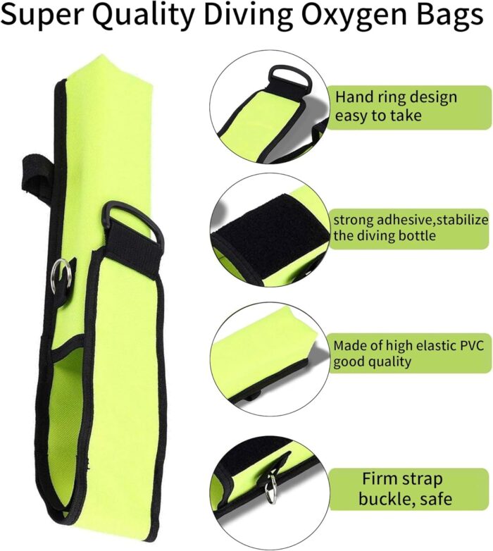 Oxygen Cylinder Tank Holster, Oxygen Cylinder Tank Bag Holder Mini Scuba Diving Equipment Accessory Scuba Pony Bag Diving Tank Accessories - Image 7