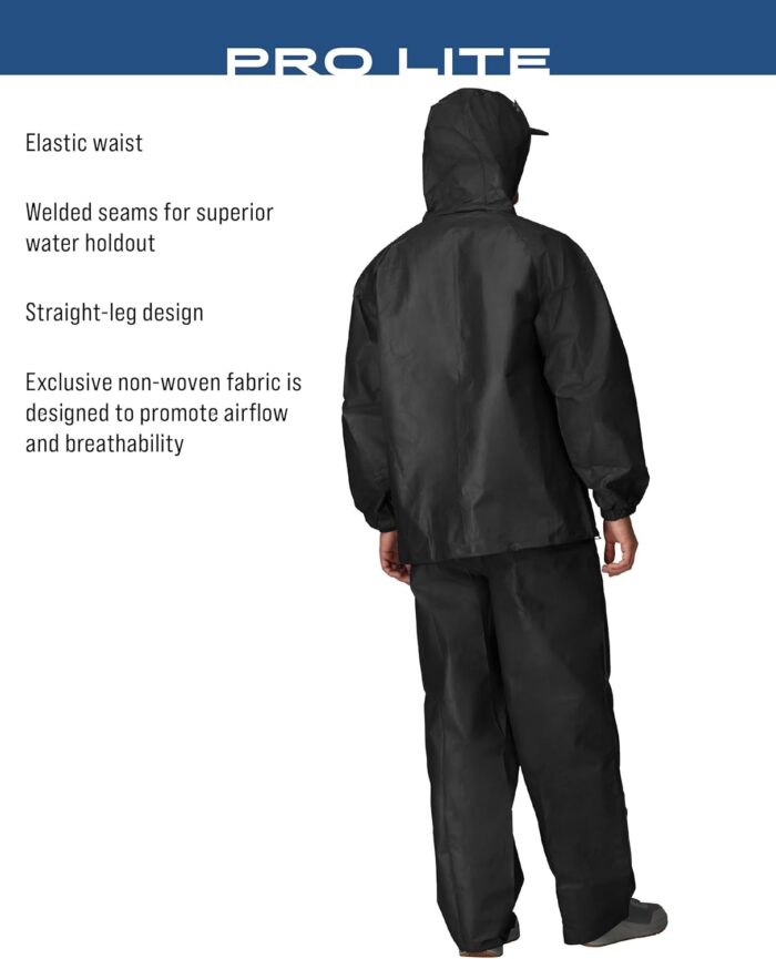 FROGG TOGGS Men's Pro Lite Rain Suit, Waterproof, Breathable, Dependable Wet Weather Protection - Image 3