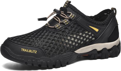 Water Shoes Men Quick Drying Outdoor Hiking Barefoot Boat Footwear Aqua Shoes for Water Sport Waders Diving Hiking Sailing Travel Beach Wading Swimming Fishing Kayaking