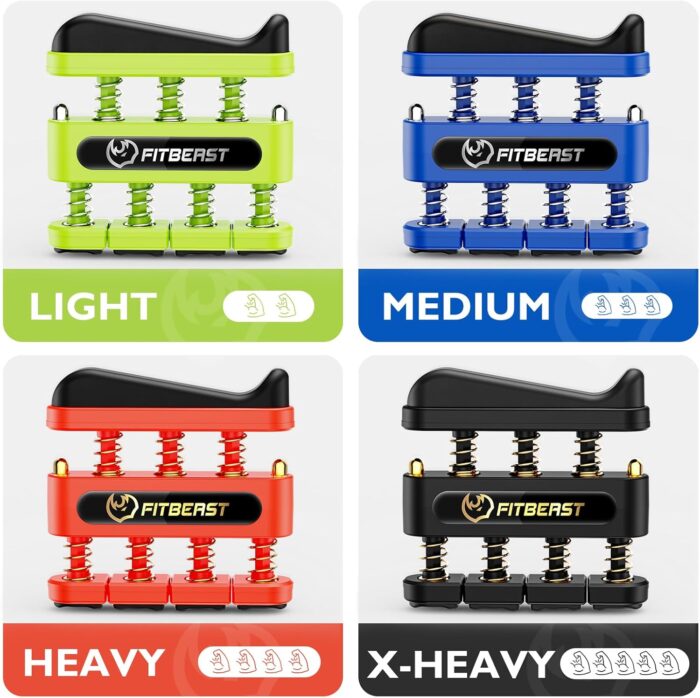 FitBeast Finger Strengthener, Finger Exerciser, Hand Exerciser for Improve Dexterity and Strength in Fingers, Hands, Forearms–Grip Strength Trainer for Musicians, Climbers - Image 2