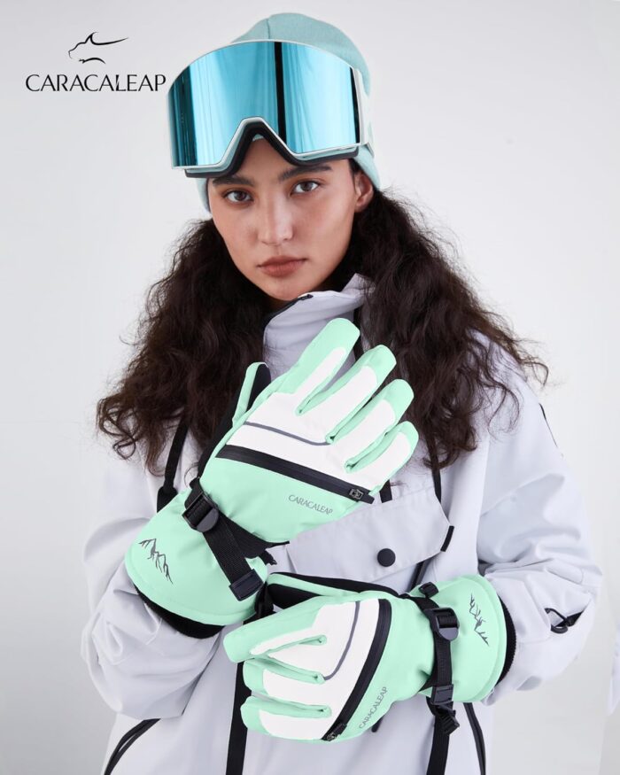Ski Gloves for Men Women - Winter Snow Windproof Waterproof Skiing Snowboarding for Cold Weather Warm - Image 5