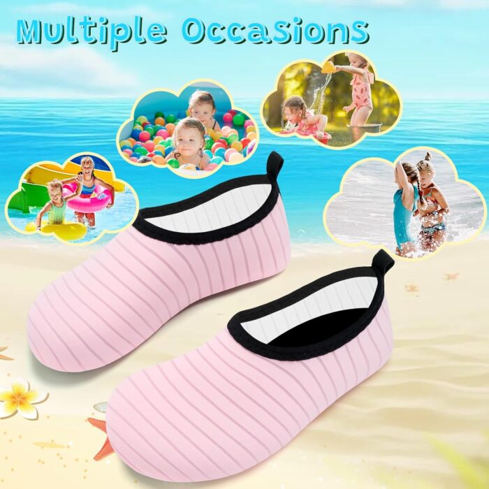 VIFUUR Kids Water Shoes Girls Boys Quick Dry Aqua Socks for Beach Swim Outdoor Sports - Image 5