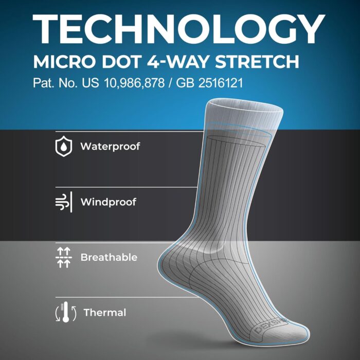 DexShell Waterproof Socks for Men & Women, Ultralite for Hiking Walking Outdoor Activities in Cold Wet Weather, Unisex Ankle - Image 3