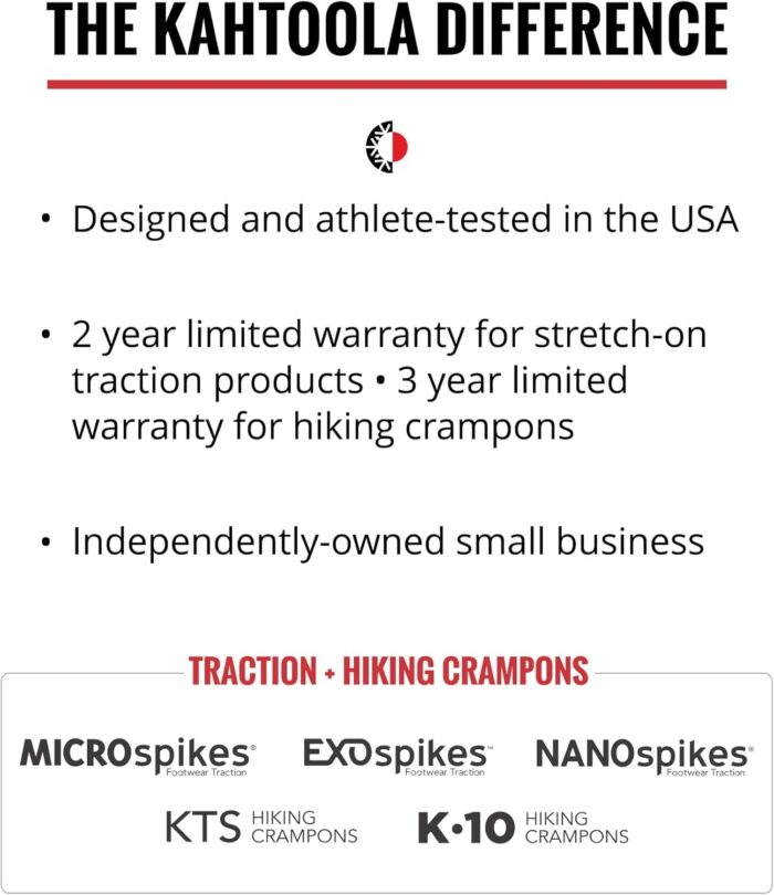 Kahtoola MICROspikes Footwear Traction for Winter Trail Hiking & Ice Mountaineering - Image 5