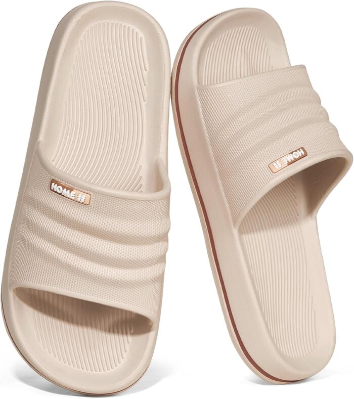 Mens Bathroom Slides Comfort Shower Slippers Indoor Home Beach Non Slip Sandals - Image 6