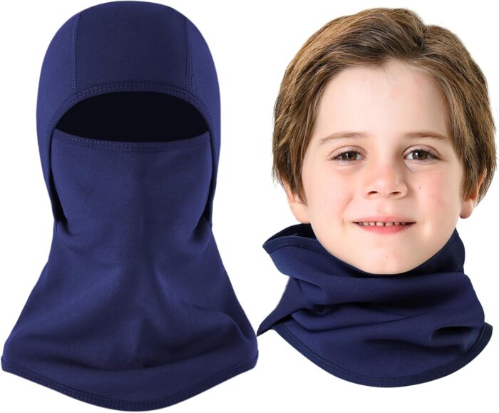 Aegend Balaclava Face Mask for Kids Age 5-12, Windproof Ski Face Neck Warmer for Cold Weather Winter Outdoor Sports