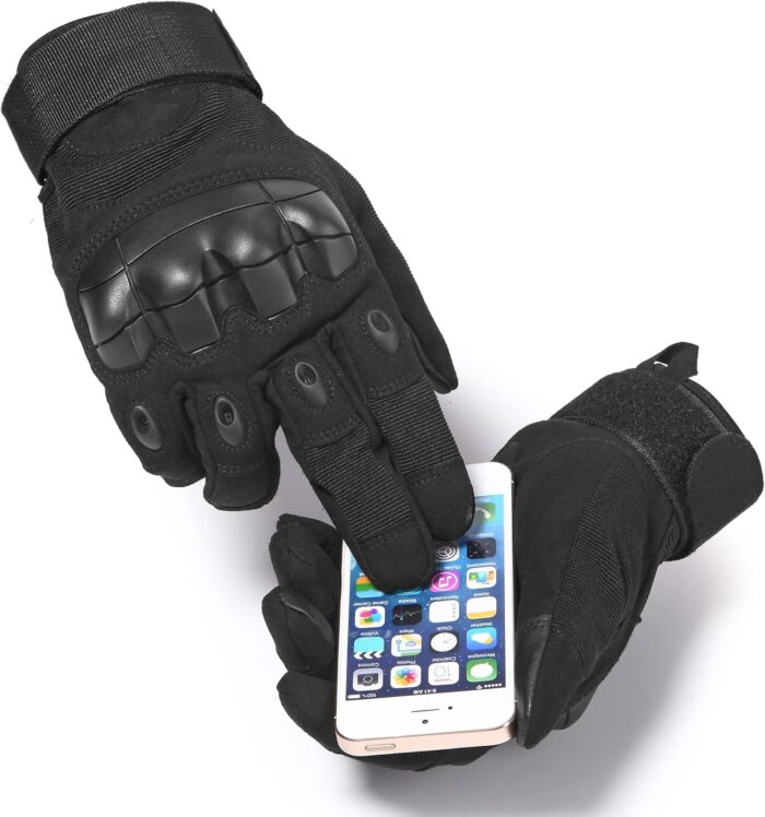 WTACTFUL Tactical Fingerless Gloves for Motorbike Motorcycle Cycling Climbing Hiking Hunting Gloves - Image 4