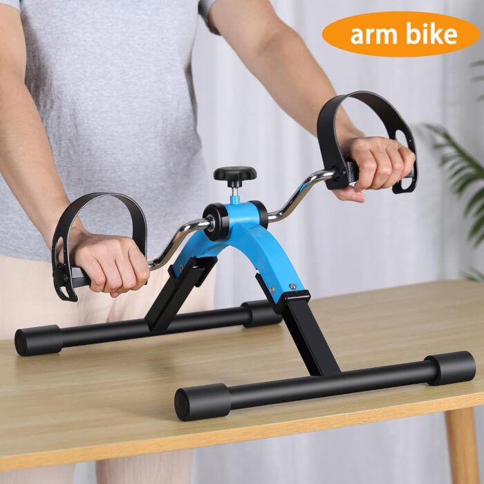 Pedal Exerciser mini Exercise Bike for Leg and Arm Cycling Exercisce Foldable Pedaller - Image 3