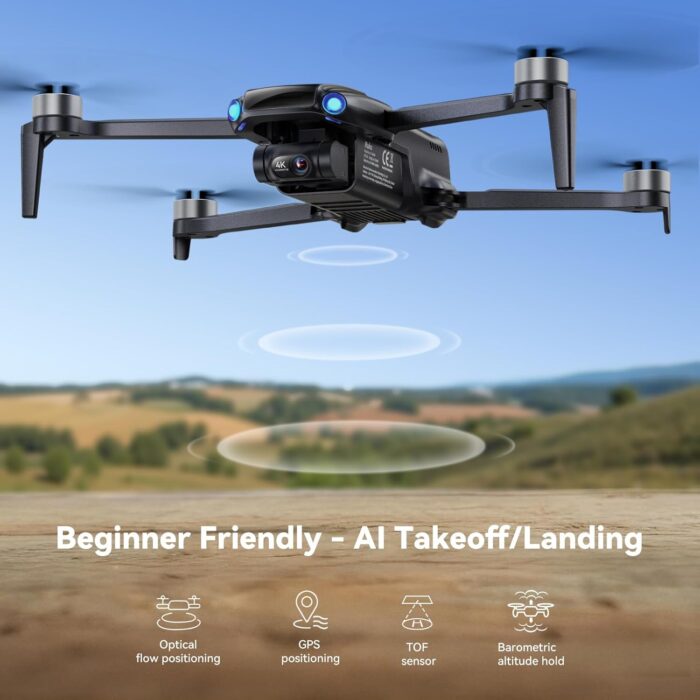 Ruko U11MINI 4K, Drones with Camera for Adults 4K Video 8K Photo, Under 249g, 3-Axis Gimbal EIS, 20000ft FPV Transmission, AI Takeoff/Landing, Auto Return, GPS with Beeper, Beginner (96-Min Flight) - Image 7