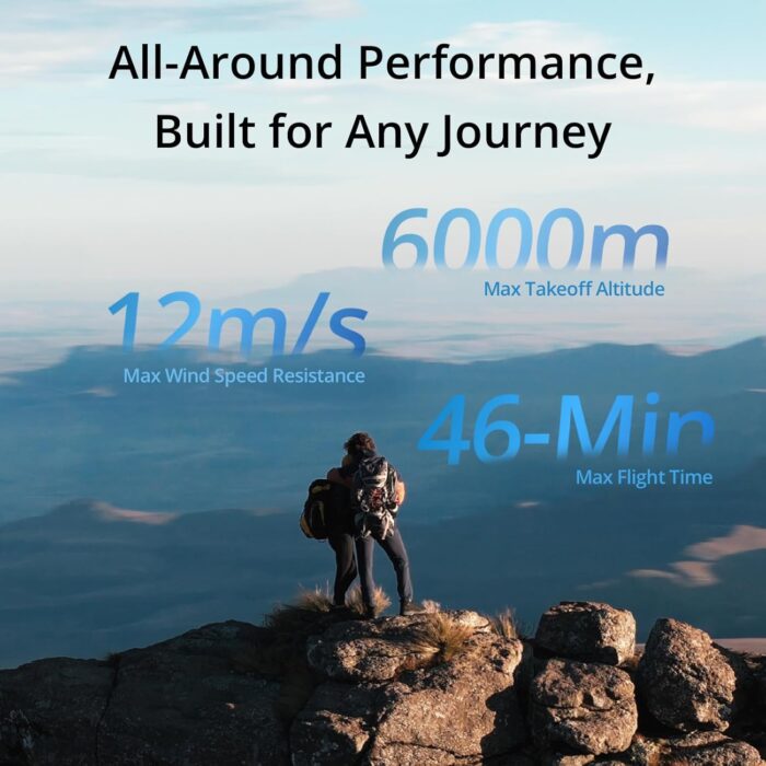 DJI Air 3 (DJI RC-N2), Drone with Medium Tele & Wide-Angle Dual Primary Cameras, 46-Min Max Flight Time, Omnidirectional Obstacle Sensing, 48MP Photos, 4K/60fps HDR, Compliance with FAA Remote ID - Image 3