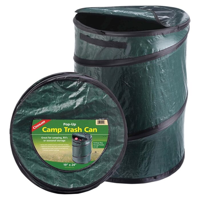 Coghlan's Pop-Up Lightweight Trash Can – Collapsible Waste Bin for Camping, RV, Outdoor Events, and Travel – Durable, Compact, and Easy to Store – 29.5 Gallon - Image 2