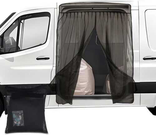 Van Bug Screen for Sprinter, Universal Size Magnetic Mosquito Net for Ford Transit, ProMaster & Other Campervans, Motorhomes, RV Sliding Door Bug Mesh, Van Life Essentials (Standard)