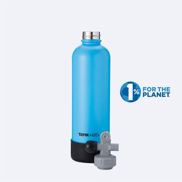 Scuba Tank Vacuum Insulated Water Bottle: Great Gift and Accessory for Scuba Divers | Holds 700mL | Food-Grade Stainless Steel Bottle, BPA-Free Cap, Silicone Boot - Image 2