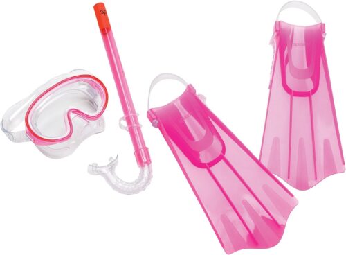 Speedo Aqua Quest Swim Mask, Snorkel & Fins Set