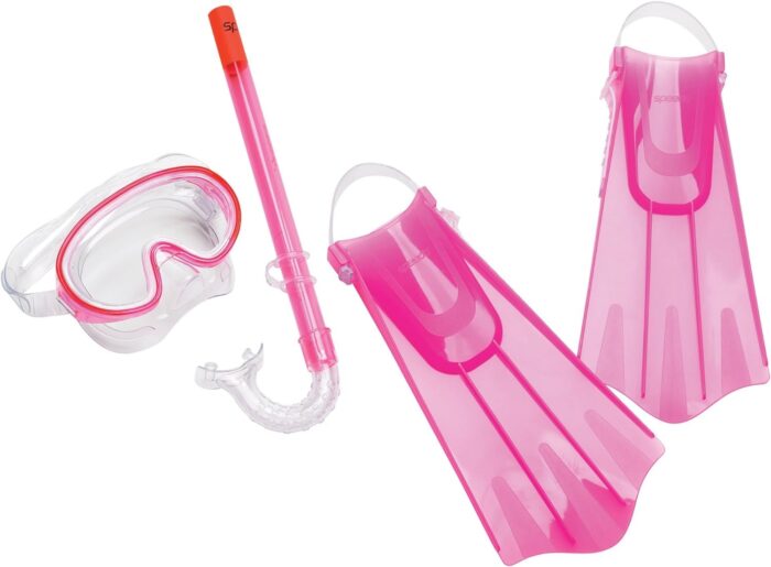 Speedo Aqua Quest Swim Mask, Snorkel & Fins Set