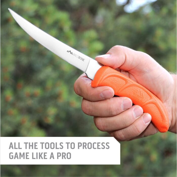 Outdoor Edge WildLite - 6-Piece Field to Freezer Hunting & Game Processing Knife Set with Gut Hook Blade, Caping Knife - Hunting Knives for Gutting Deer with Case - Deer & Elk Accessories - Image 7