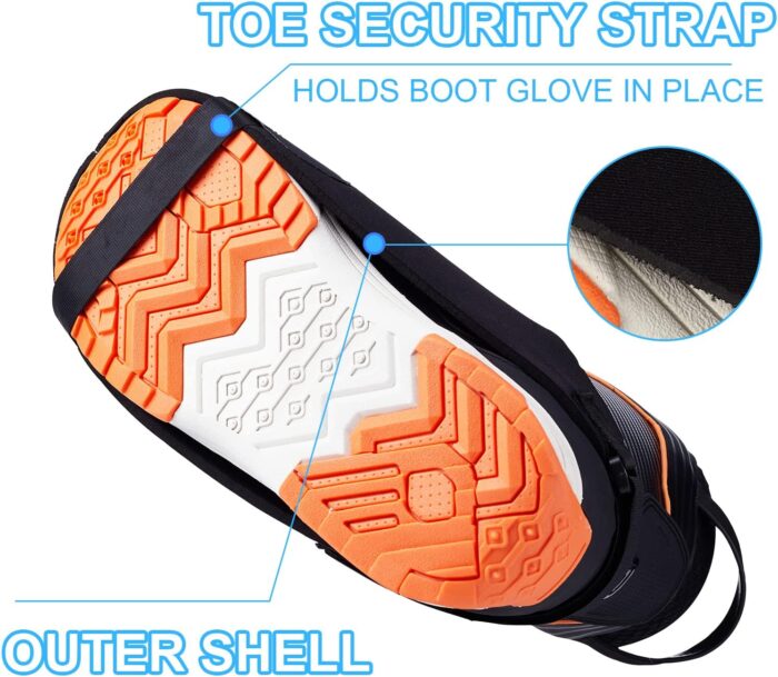 Qchengsan Boot Covers,Ski Boot Cover,Ski Boots Covers Shoe Covers for Snow,Keep Foot Warmers & Heater,Gifts for Skiers,Winter Sport Accessory,Ski Gifts,Skiing Accessories - Image 3
