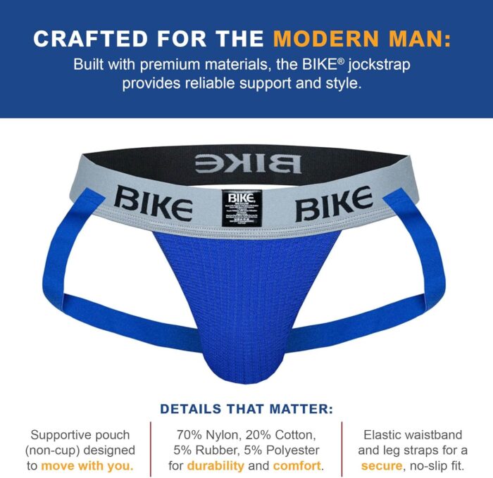 Athletic Classic Jockstrap | Soft Cotton Pouch for Breathable Comfort | Durable 3-Inch Elastic Waistband - Image 4