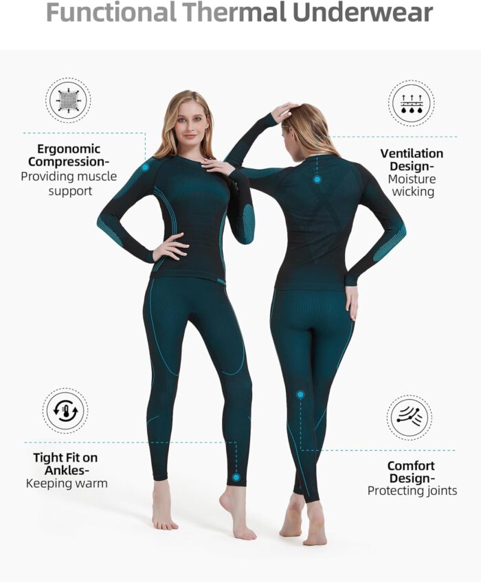 NOOYME Thermal Underwear Base Layer Long Johns for Cold Weather - Image 2