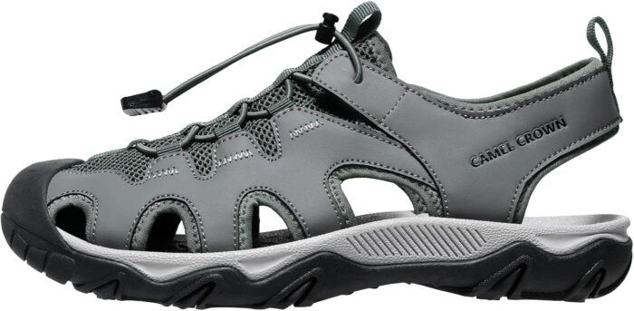 CAMEL CROWN Men's Hiking Sandals Anti-Slipping Athletic Water Shoes with Arch Support Closed Toe Outdoor Summer Camping Sandal for Beach