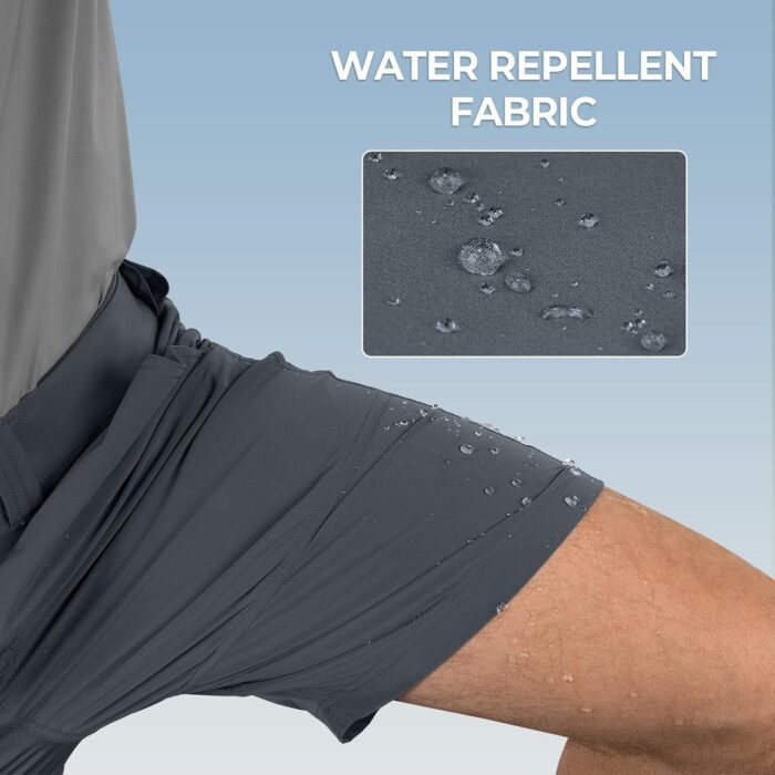 KastKing Cool Caster Men's Fishing Shorts, UPF 50+ Hiking Shorts, 10.5” and 7.5” Available, Water Repellent, 4-Way Stretch - Image 6