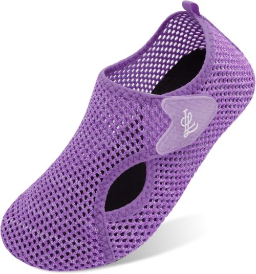 LeIsfIt Water Shoes for Women Men Wide Swim Beach Barefoot Shoes Quick Dry Aqua Socks for Pool Diving Boating River Yoga Lake Surf