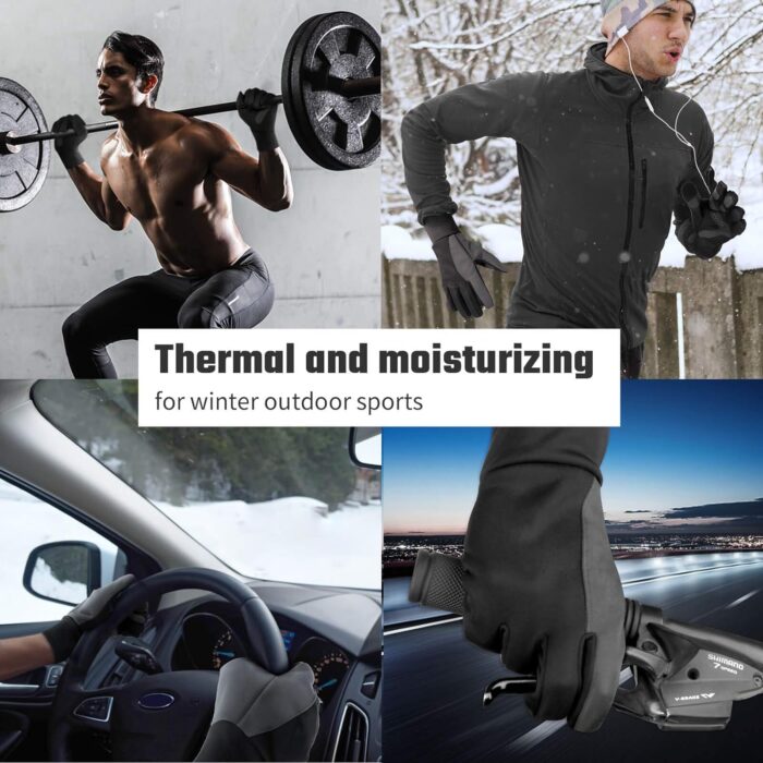 FanVince Winter Gloves Touch Screen Water Resistant Windproof Thermal for Running Cycling Driving Hiking for Men Women - Image 5