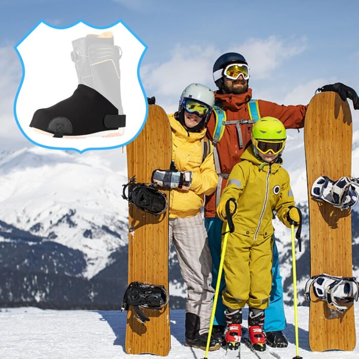 Qchengsan Boot Covers,Ski Boot Cover,Ski Boots Covers Shoe Covers for Snow,Keep Foot Warmers & Heater,Gifts for Skiers,Winter Sport Accessory,Ski Gifts,Skiing Accessories - Image 7