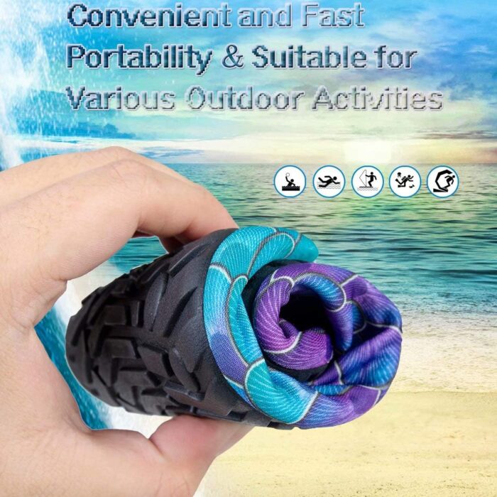 YALOX Water Shoes Women's Men's Outdoor Beach Swimming Aqua Socks Quick-Dry Barefoot Shoes Surfing Yoga Pool Exercise - Image 5