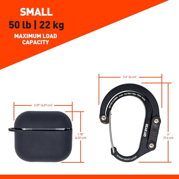 GEAR AID HEROCLIP (Small) Carabiner Gear Clip and Hook, for Hanging Bags, Purses, Lanterns, Strollers, Tools, Helmets, Water Bottles, and More - Image 3