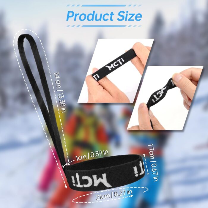 MCTi Ski Gloves Wrist Strap, Perfect Mountaineering & Ski Accessories for Hanging Glove - Image 5